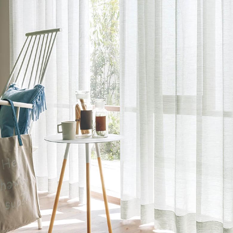 程よい透過感 レースカーテン